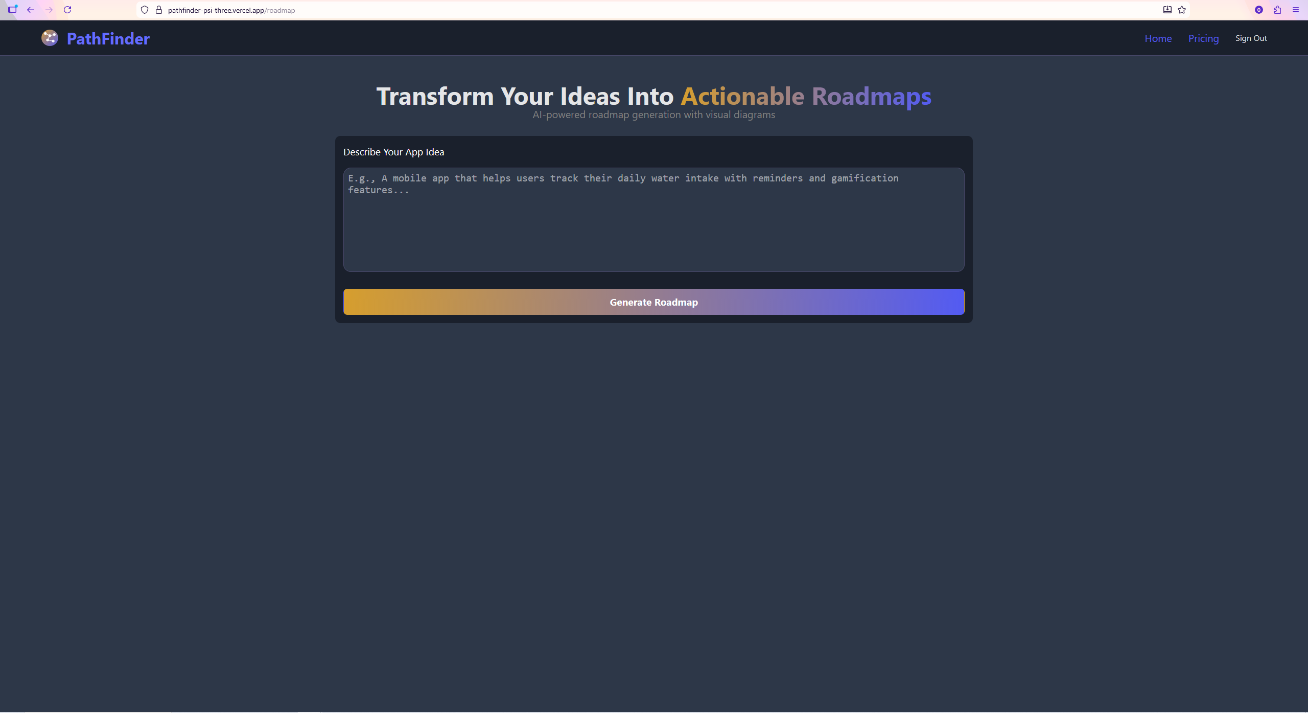 PathFinder AI - Main product screenshot demonstrating key features and user interface