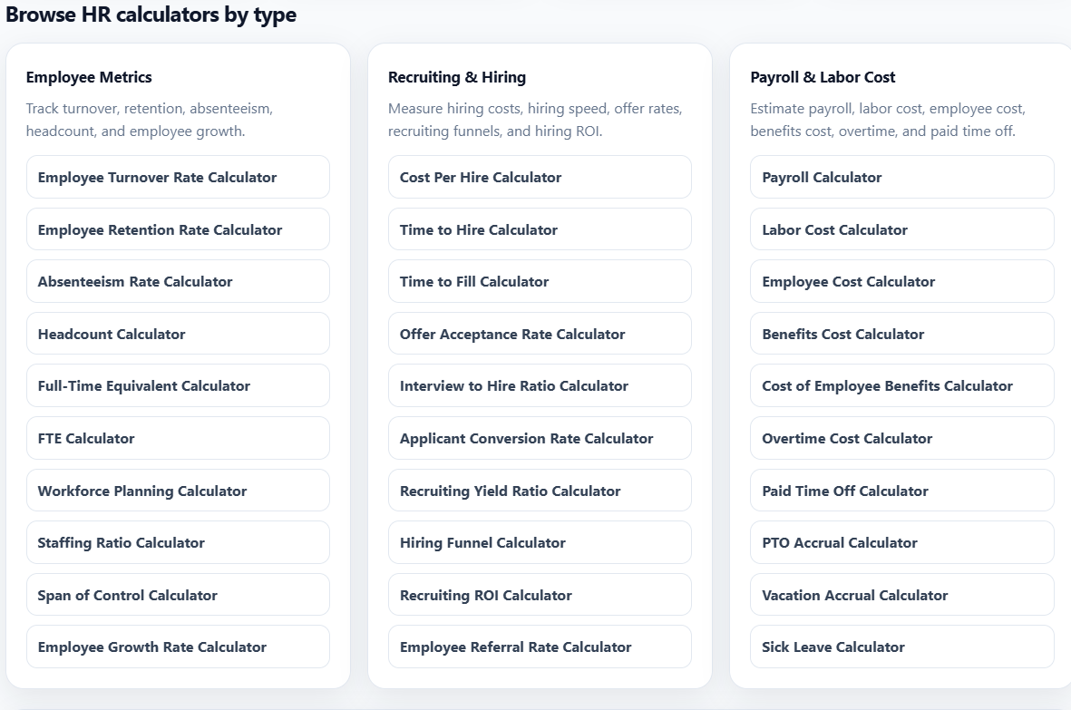 TinyCalculators.com gallery image