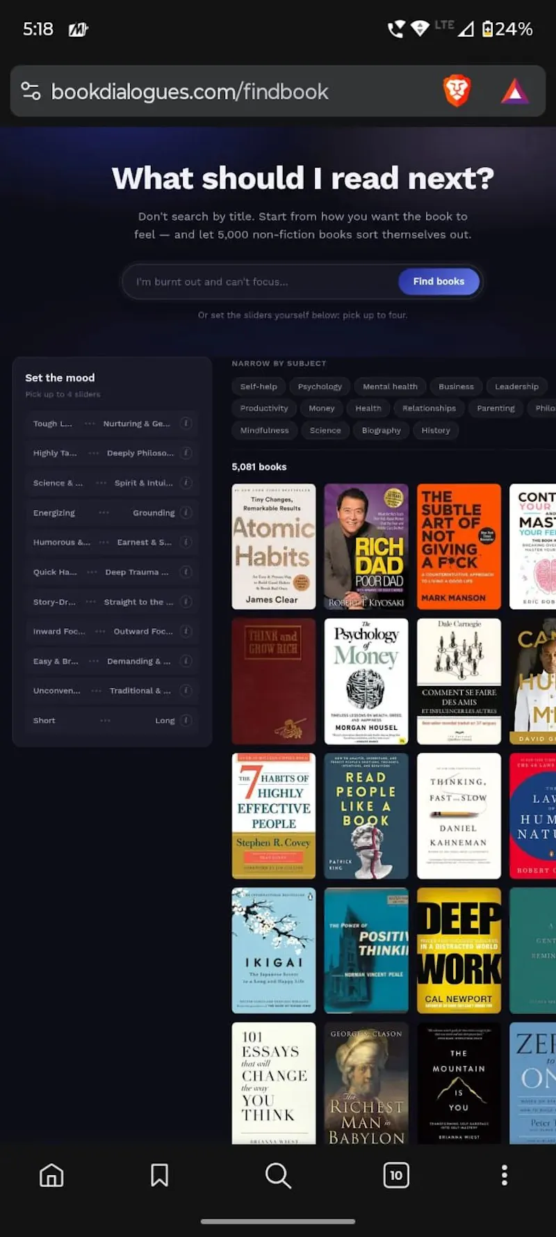 Find Your Next Book by Mood screenshot 1