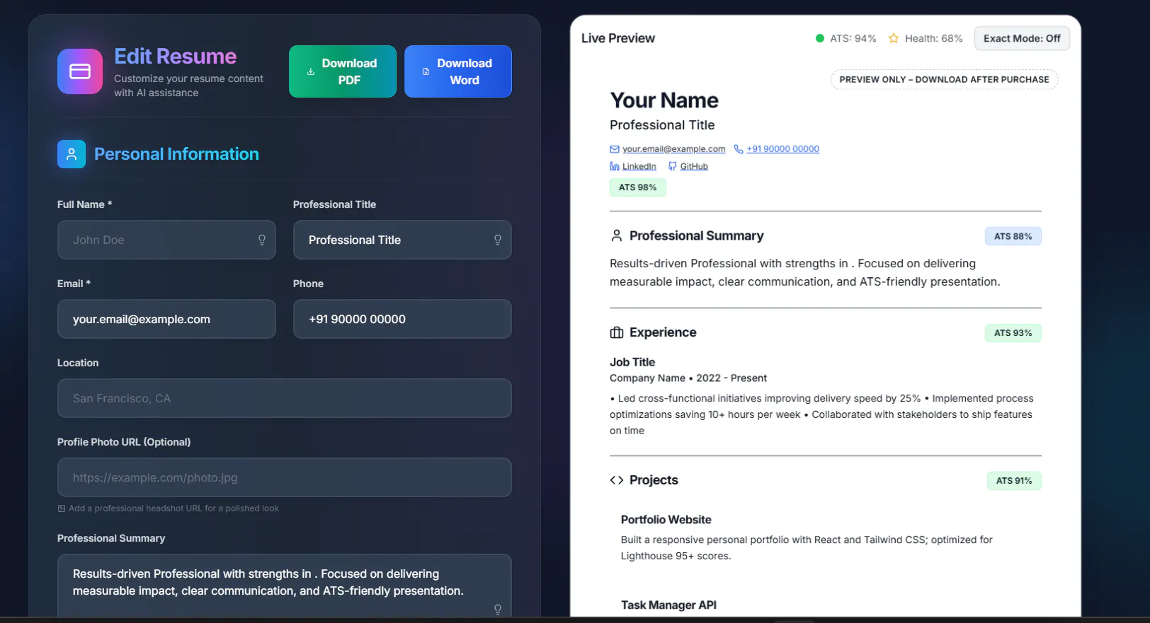 ResumeBuild — Modern AI Resume Builder gallery image