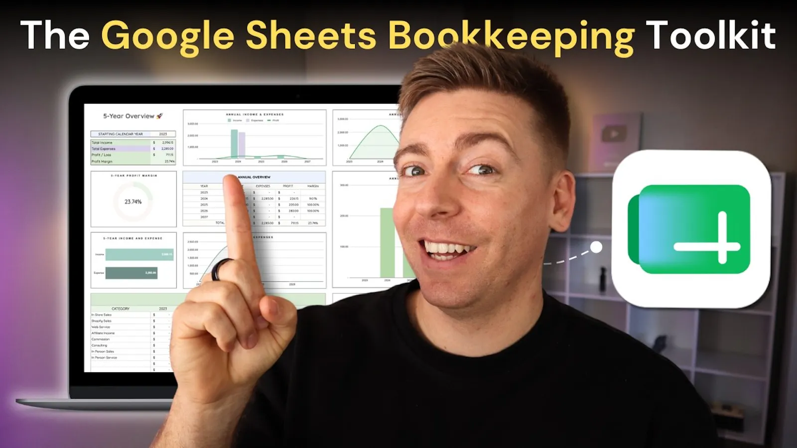 Sheetify Bookkeeping screenshot 1 (video preview)