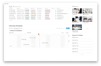 User Research Hub Notion Template gallery image