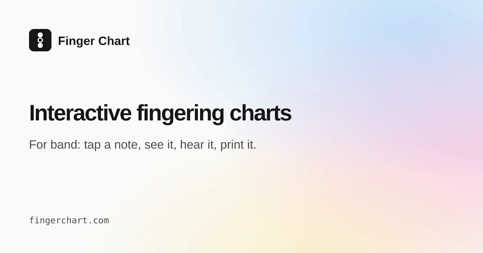 Finger Chart screenshot 1
