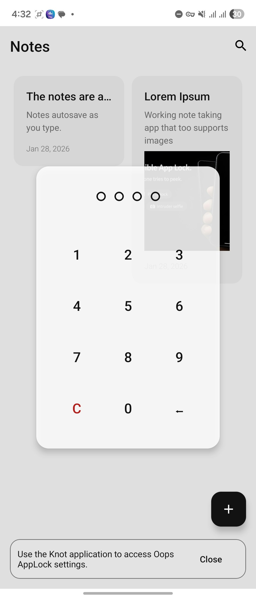 Oops Applock - Main product screenshot demonstrating key features and user interface
