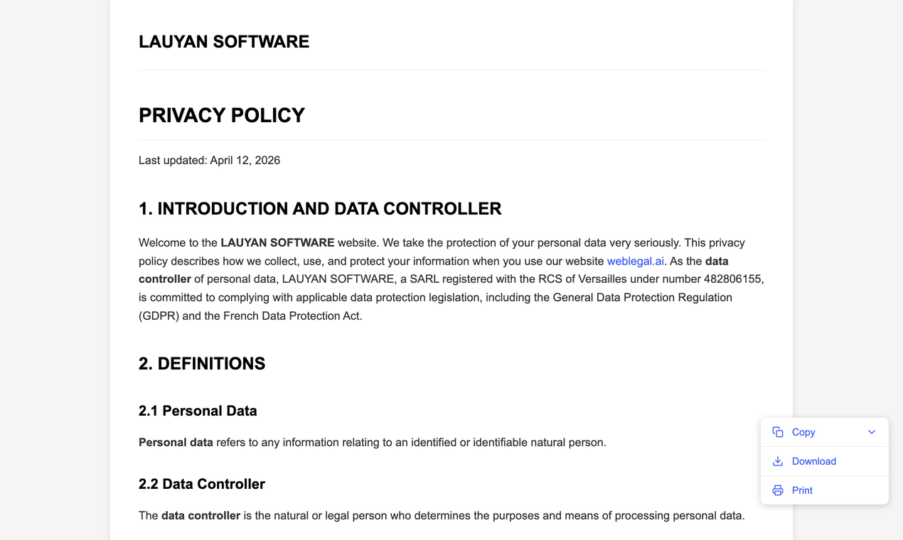 WebLegal.ai gallery image
