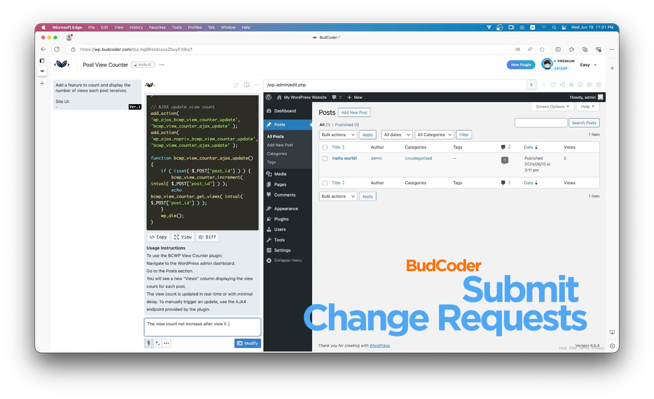 startuptile BudCoder | WordPress Plugin Builder-v0 and CodeSandBox for WordPress