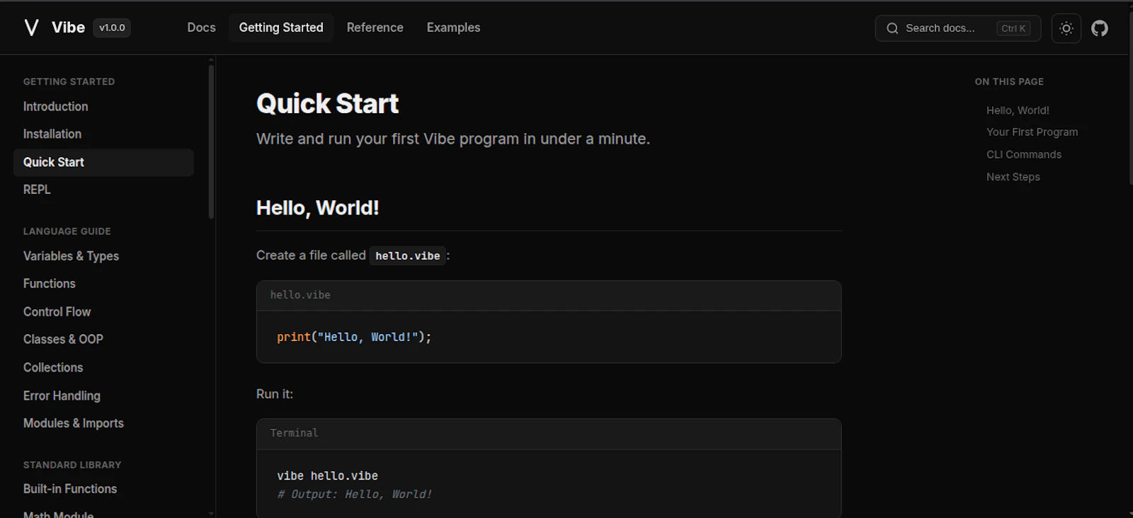 Vibe screenshot 1