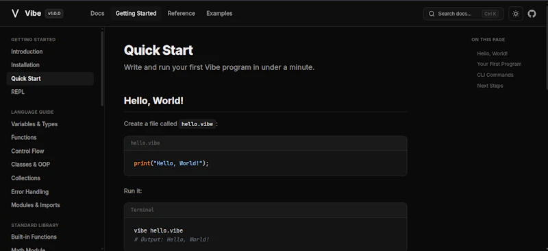 Vibe screenshot 1