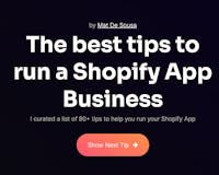 Shopify App Tips image