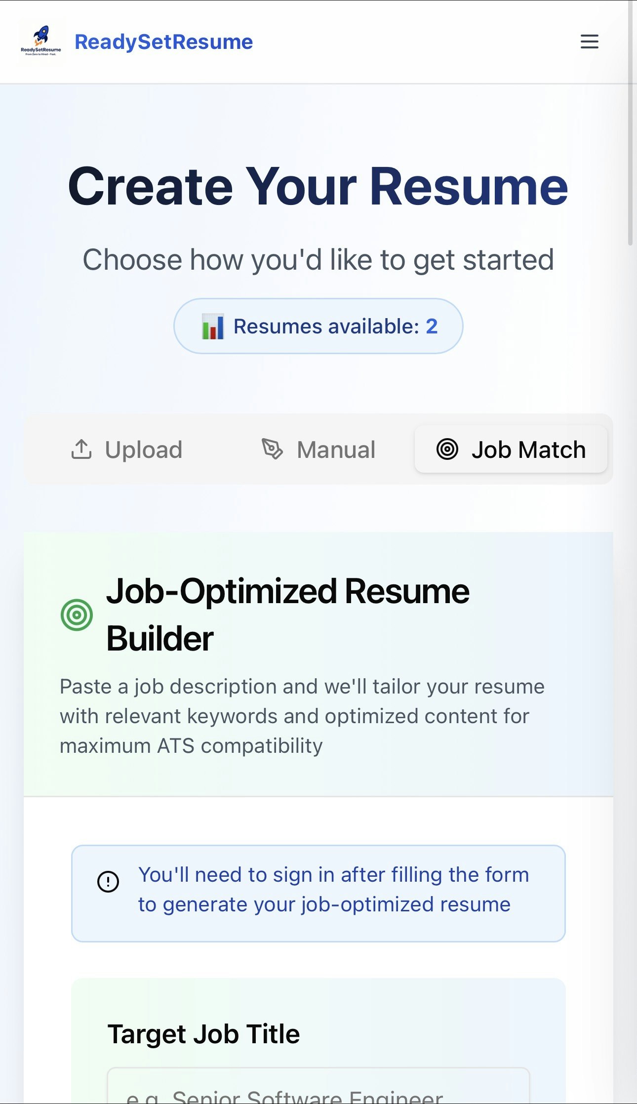 ReadySetResume gallery image