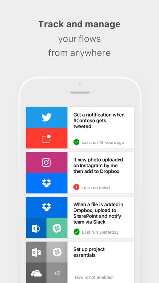 Microsoft Flow Official App gallery image
