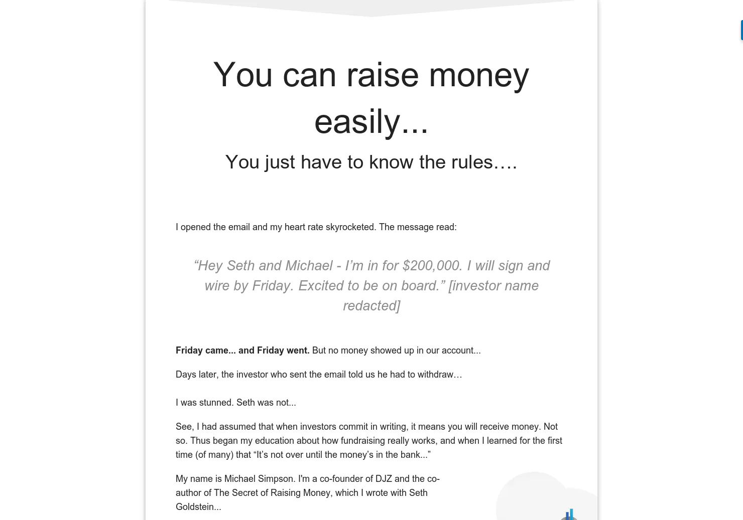 Raising Money Book