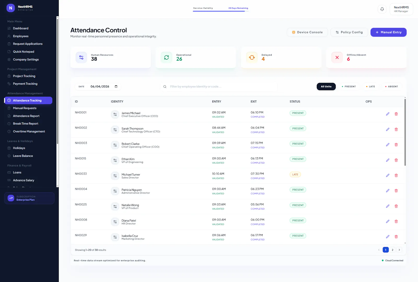 NextHRMS screenshot 7