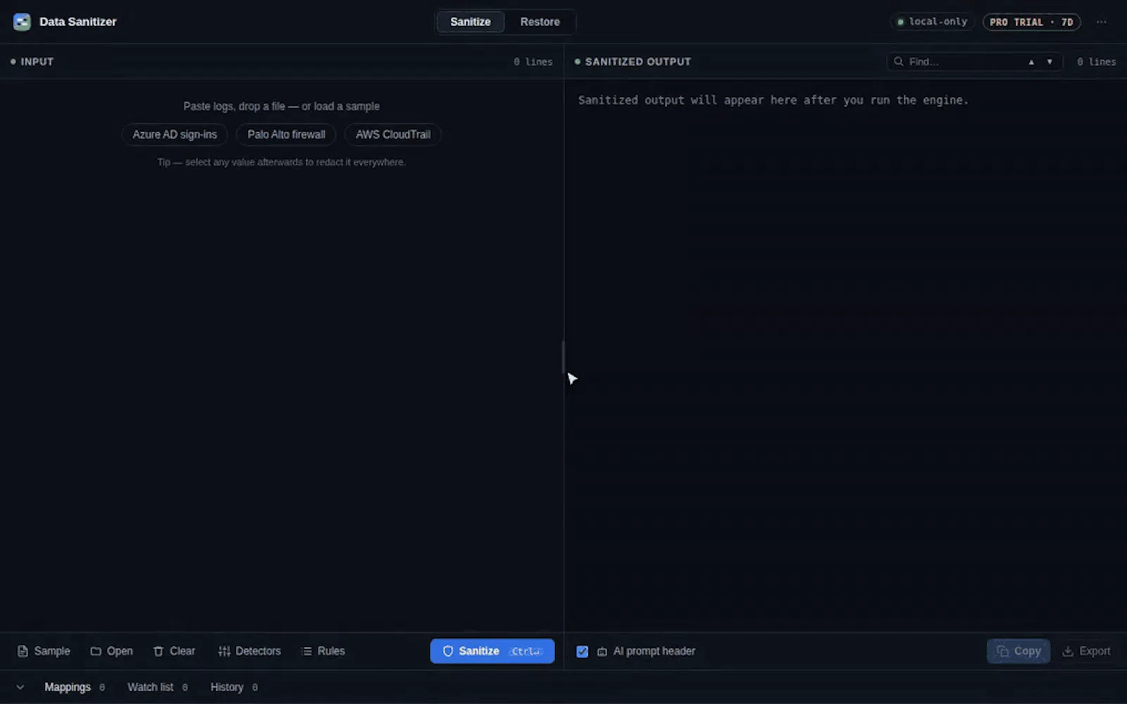 Data Sanitizer screenshot 3