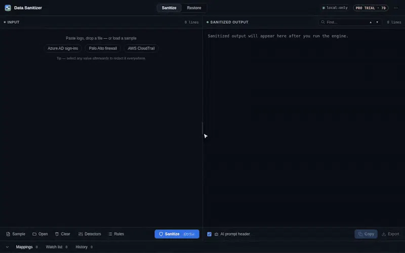 Data Sanitizer screenshot 3