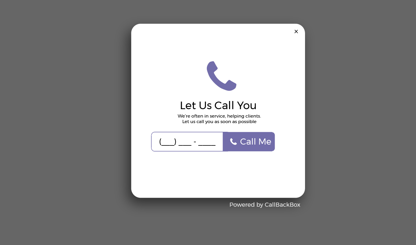 CallBackBox gallery image