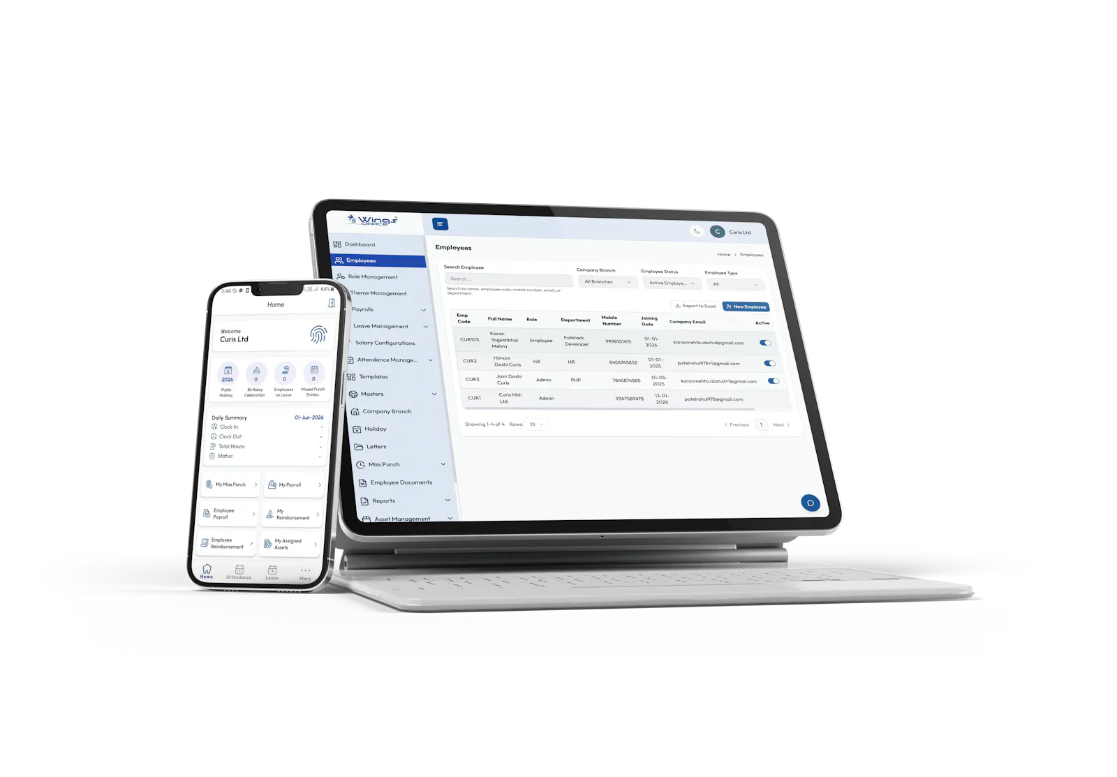 wings office | Ai Powered HRMS Software screenshot 2