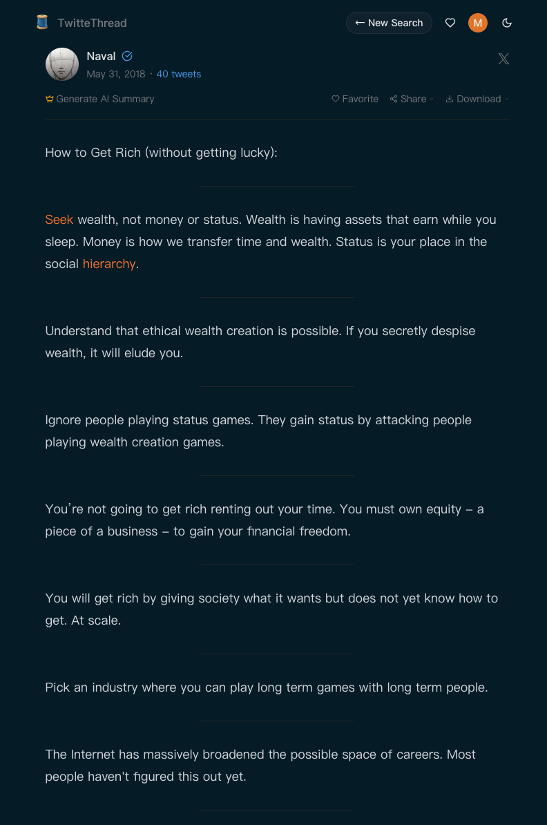 Twitter Thread Reader & Viewer gallery image