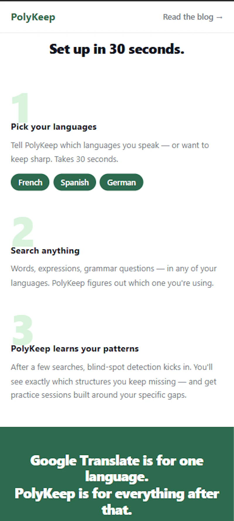 PolyKeep - Keep All Your Languages Sharp screenshot 2