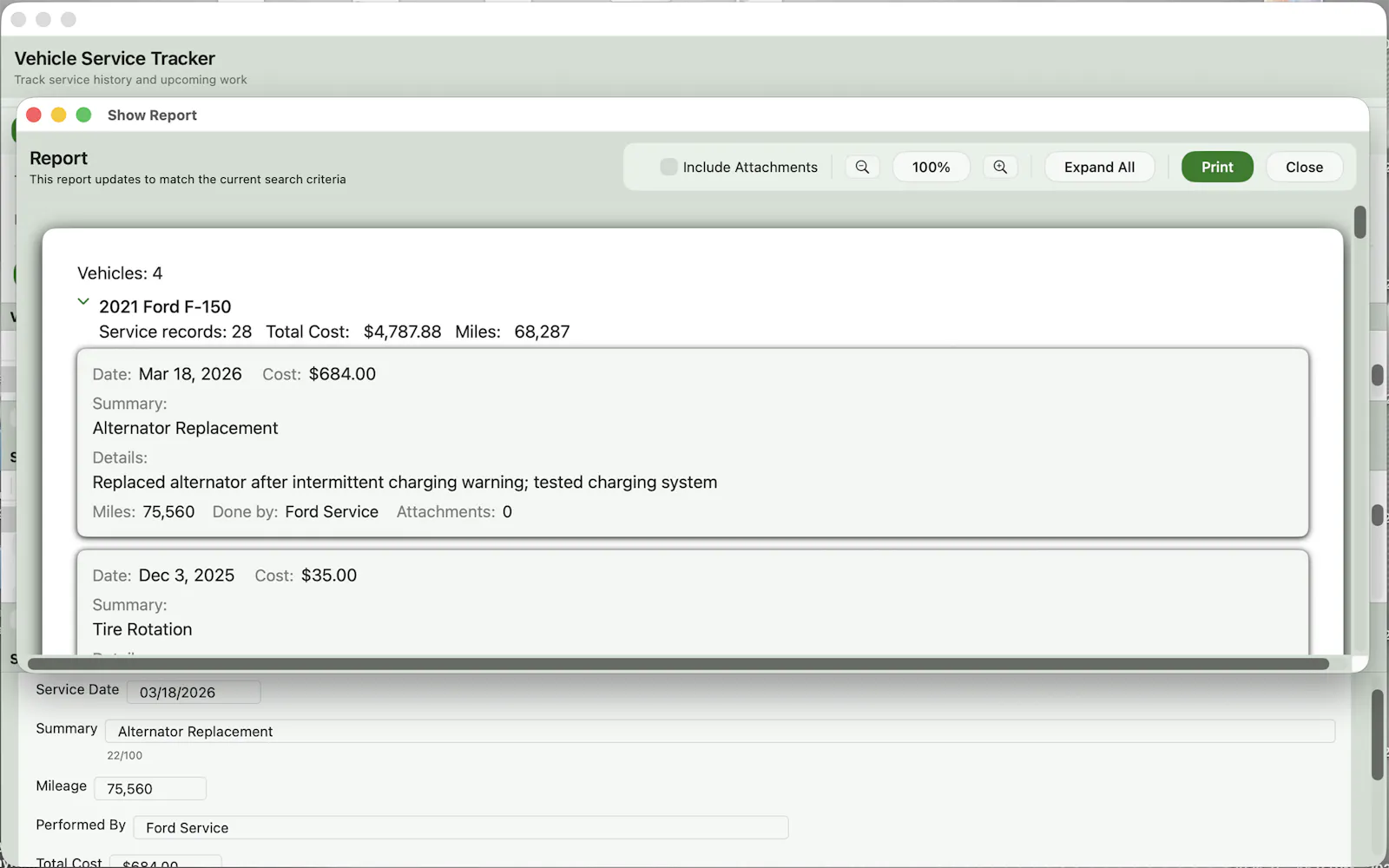 Vehicle Service Tracker screenshot 3