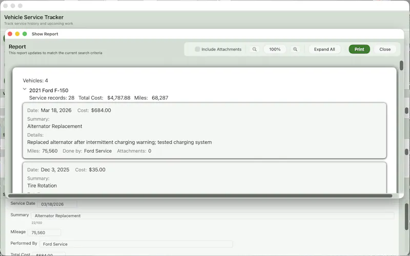 Vehicle Service Tracker screenshot 3