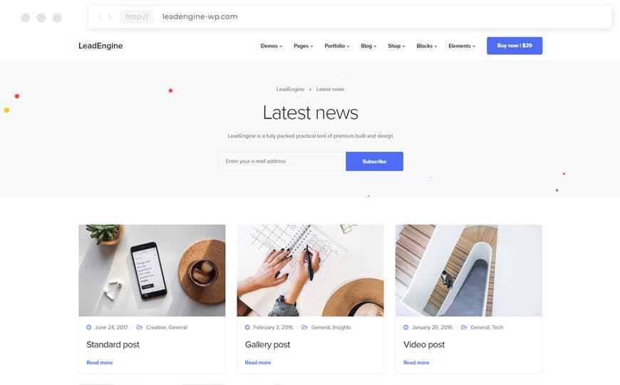 LeadEngine - WordPress Theme gallery image