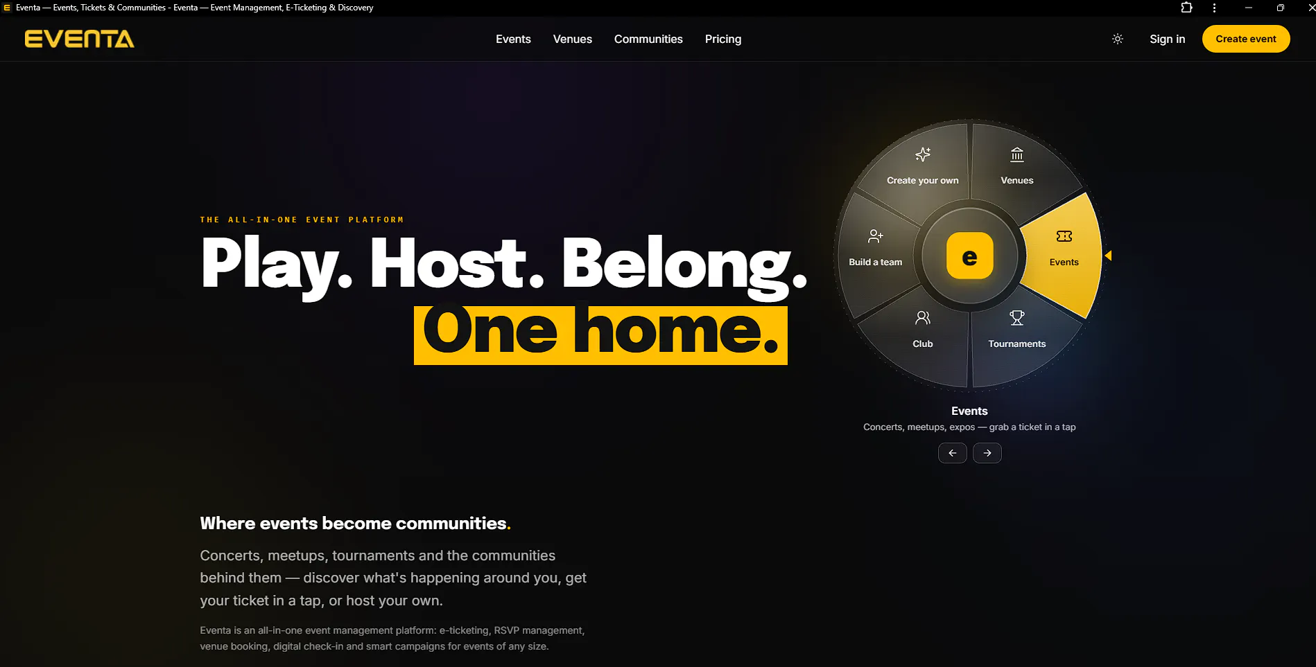 Clubs, Events and Esports gallery image