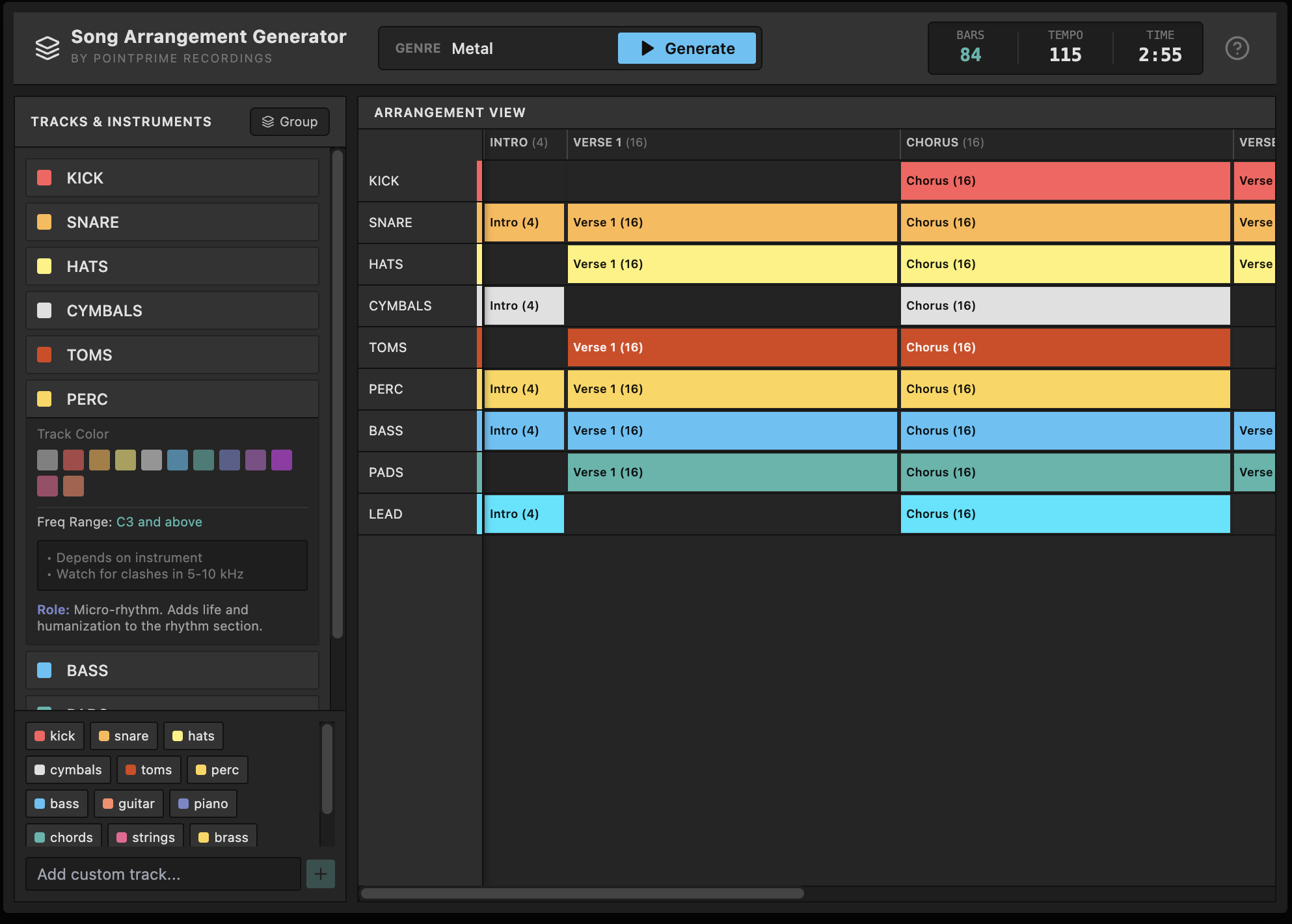 Song Arrangement Generator gallery image