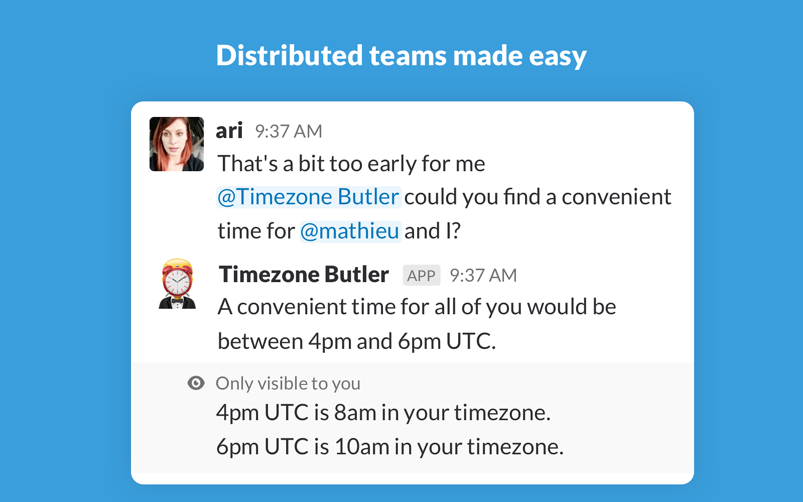 Timezone Butler gallery image