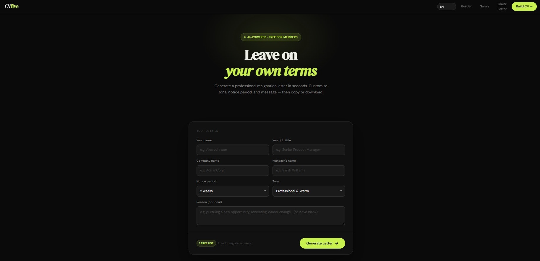 CVFive Build job-ready resumes with AI gallery image