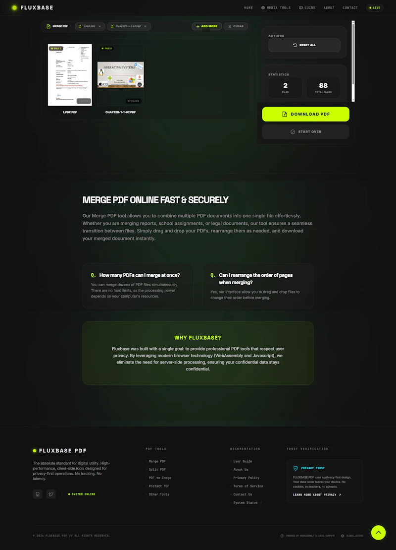 Fluxbase screenshot 2