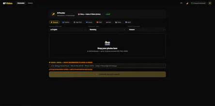 87 Vision — AI Product Sheet Generator gallery image
