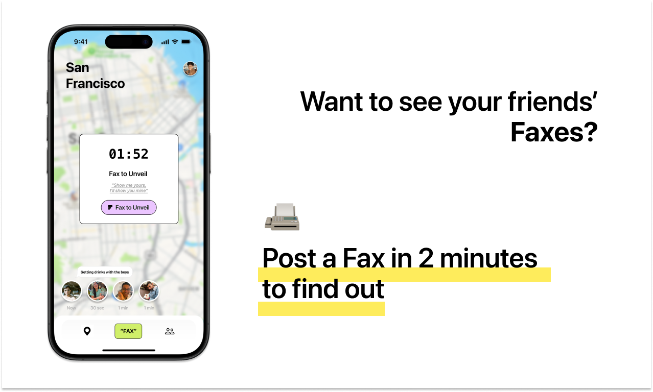 Mídia 3 de Fax - Envie um fax para ver o fax de seus amigos
