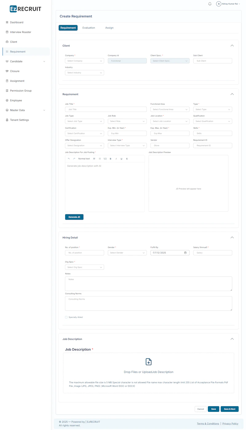 EzRecruit screenshot 2