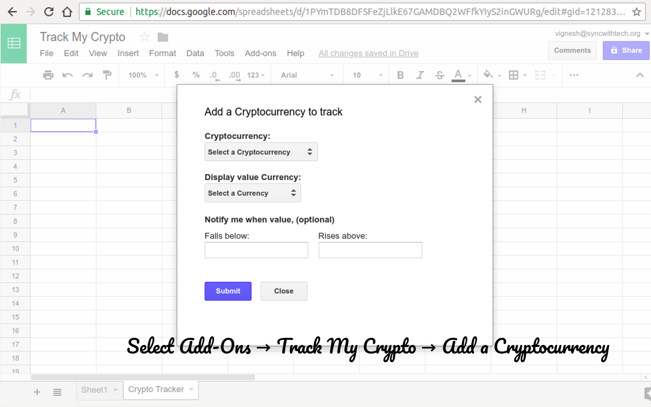 Cryptocurrencies Tracker gallery image