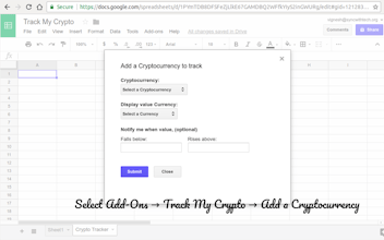 Cryptocurrencies Tracker gallery image