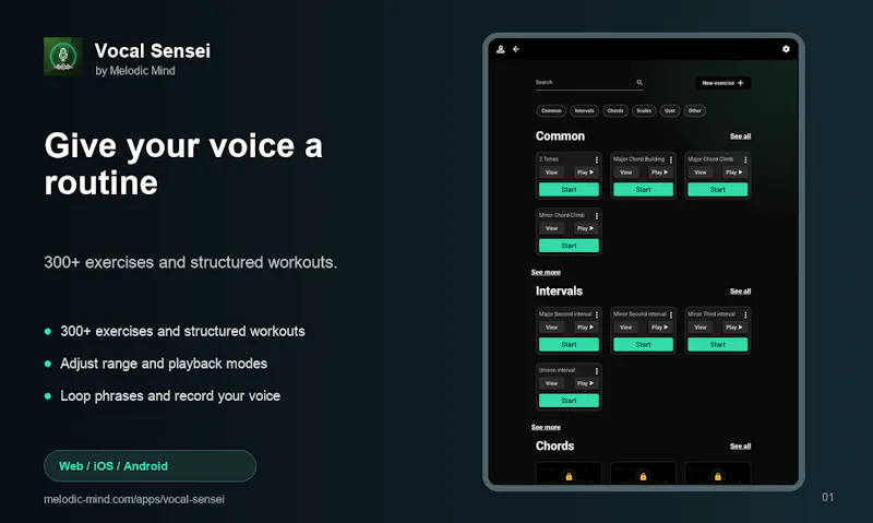 Vocal Sensei screenshot 1