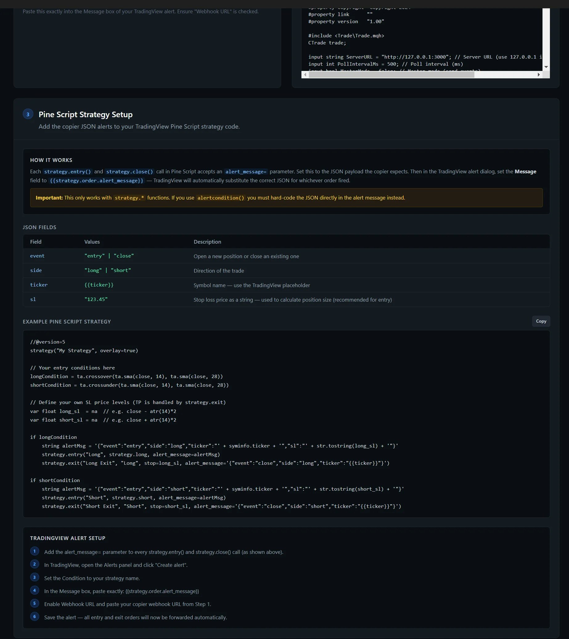 TradingView Copier Pro — Automate TV-MT5 gallery image