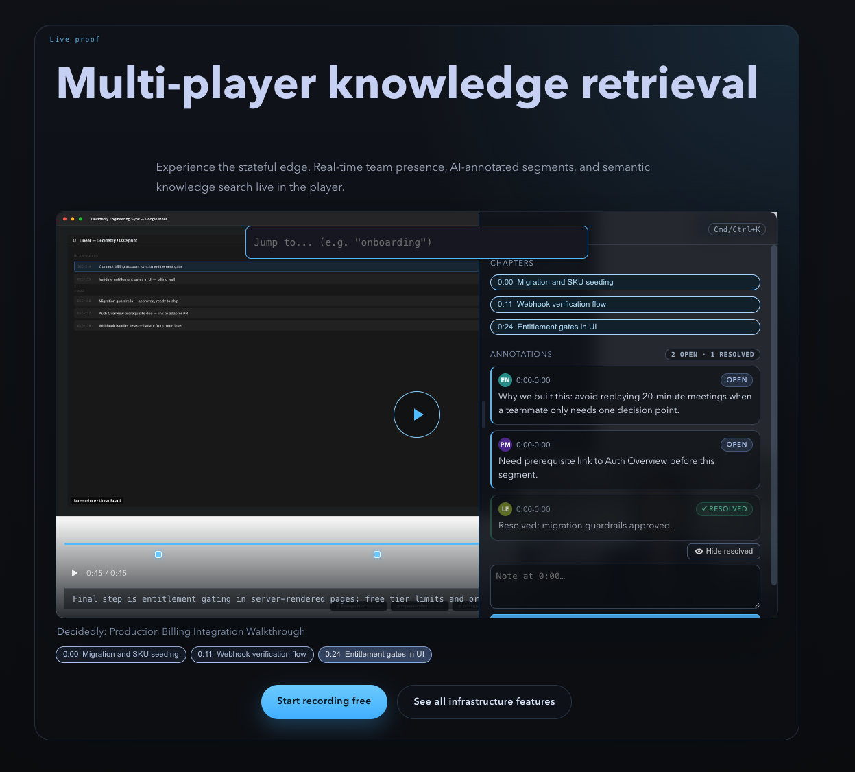 Decidedly - Main product screenshot demonstrating key features and user interface