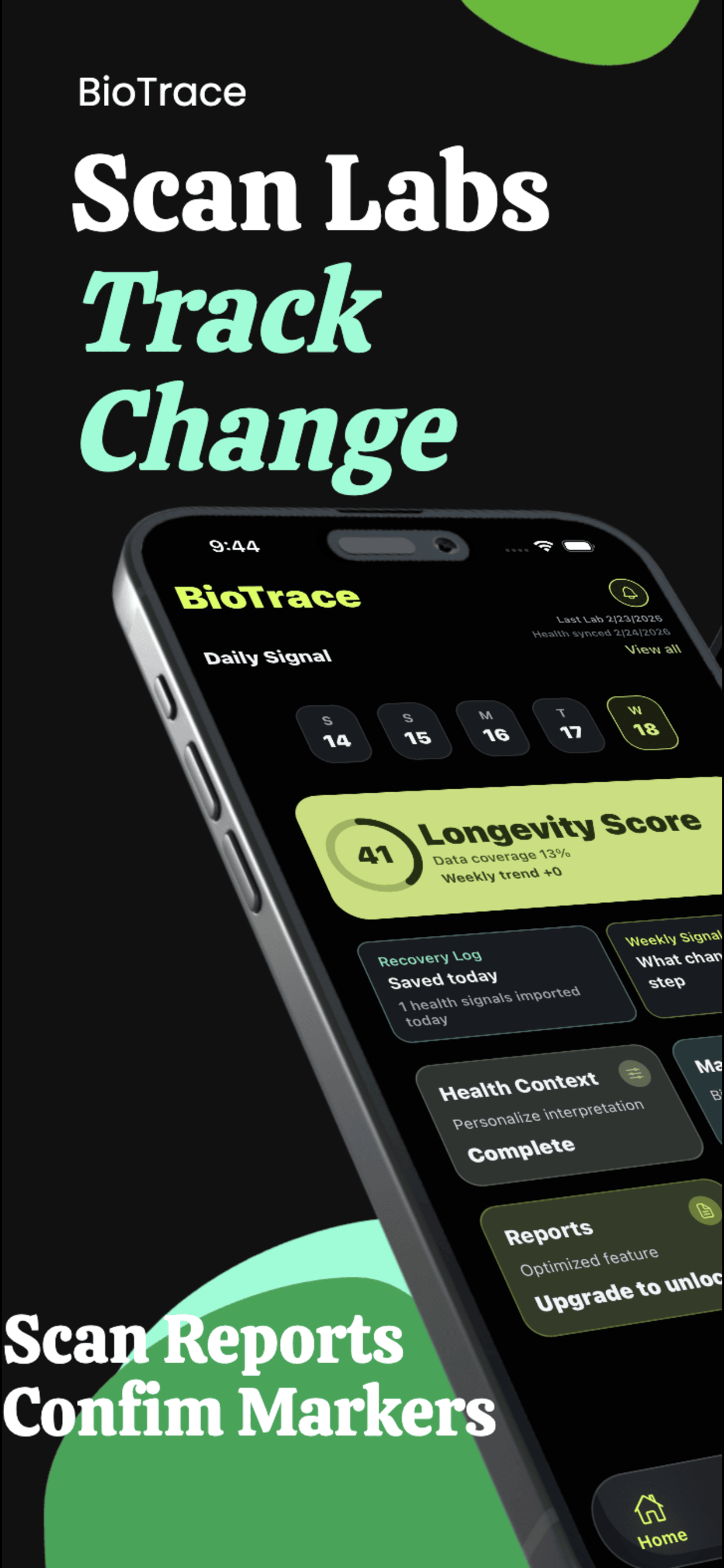 BioTrace: Longevity Tracker gallery image