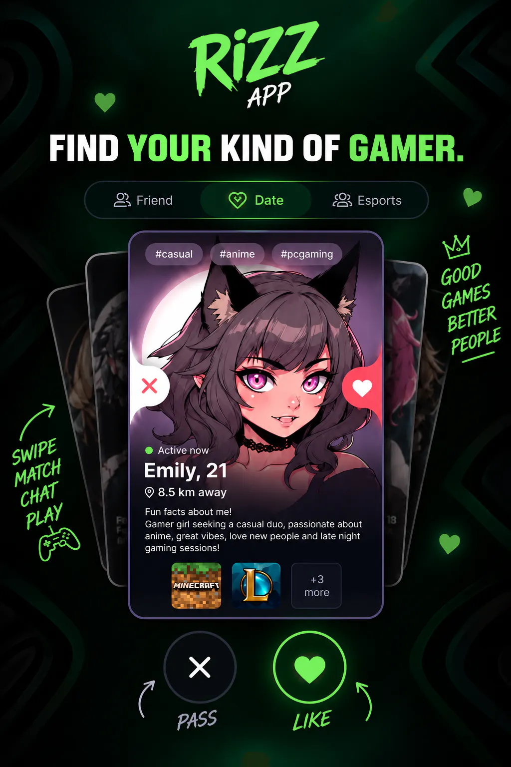 Rizz - Gamers Social & Lifestyle app