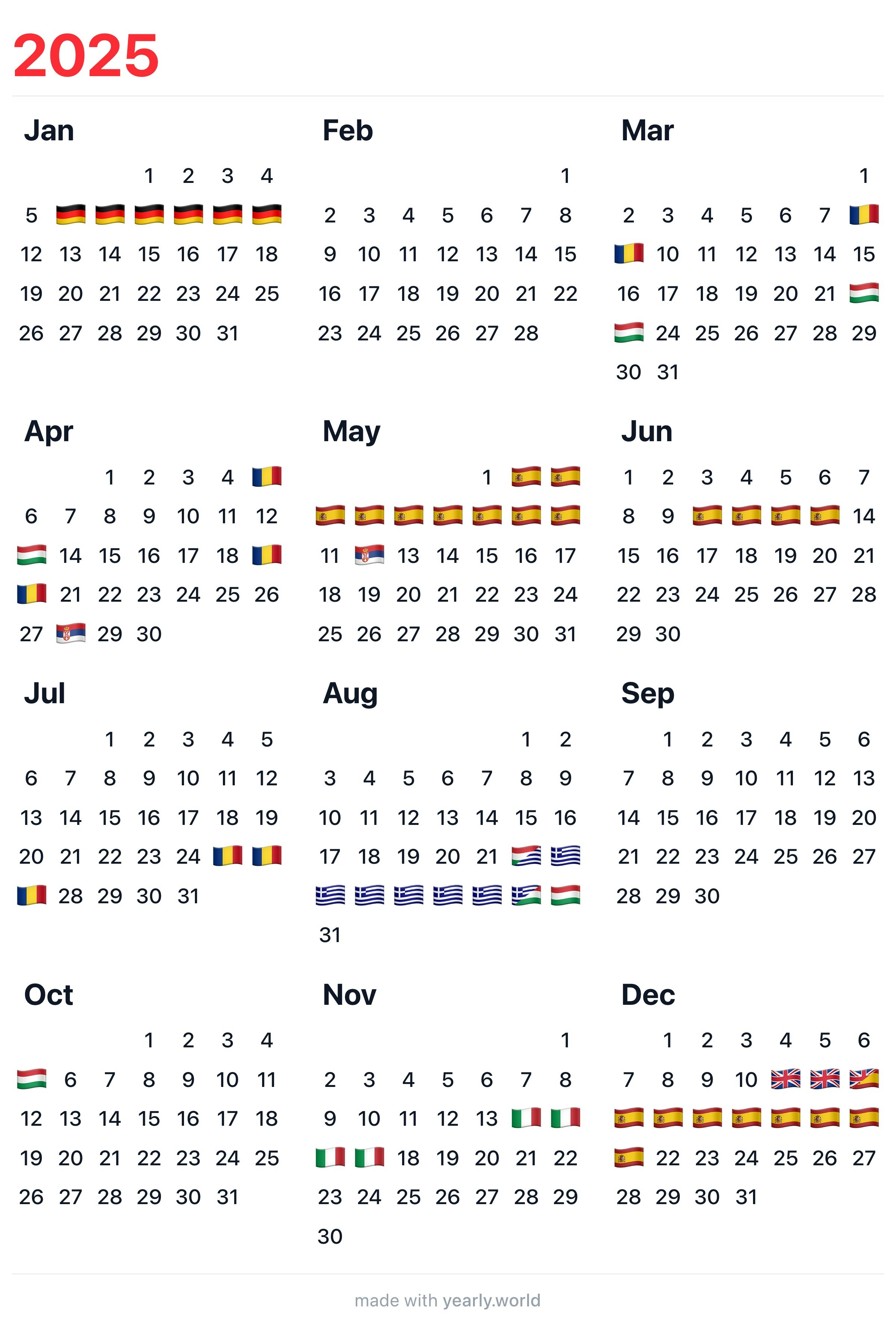Yearly - Screenshot 3 showing product features and functionality