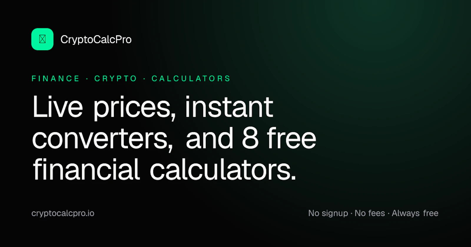 CryptoCalcPro screenshot 1