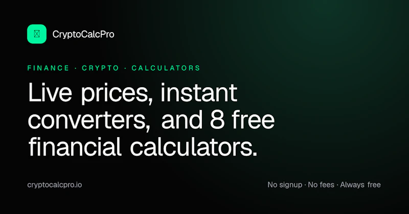 CryptoCalcPro screenshot 1