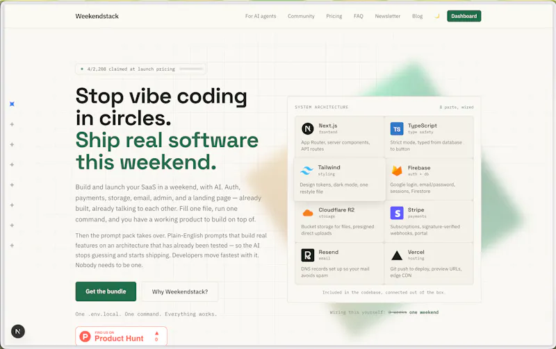 Weekendstack screenshot 2