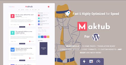 Maktub WordPress Theme gallery image
