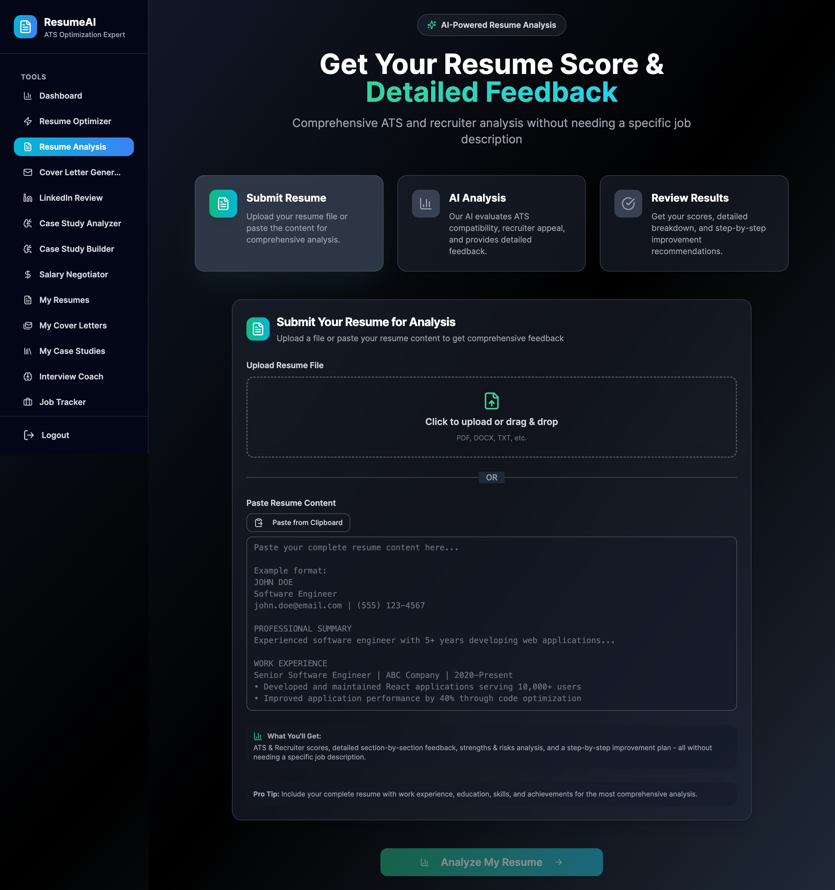ATS Resume by Quntasymphony - Screenshot 2 showing product features and functionality