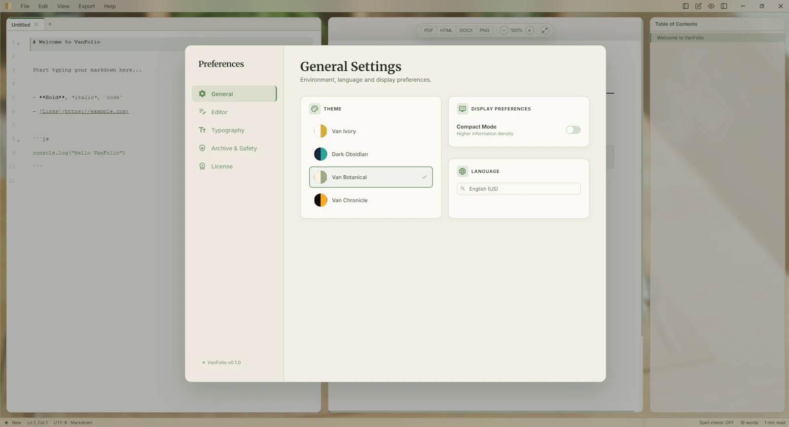 VanFolio — Markdown Workstation screenshot 5