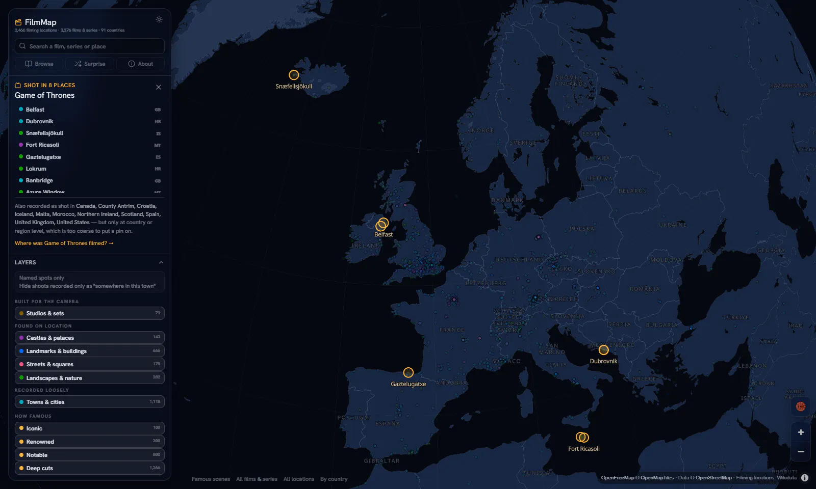 FilmMap screenshot 2