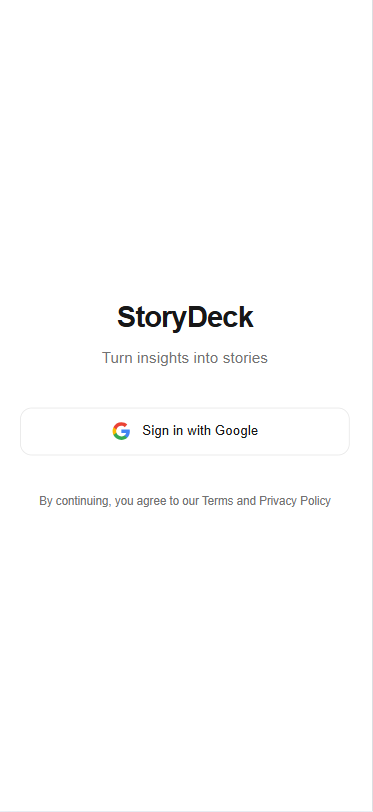 StoryDeck — Turn insights into stories gallery image